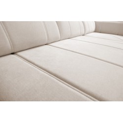 Ecksofa Luxor II mit Schlaffunktion Plecionka, Wind 73 - Komfort und Eleganz in einem