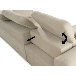 Ecksofa Luxor II mit Schlaffunktion Plecionka, Wind 73 - Komfort und Eleganz in einem