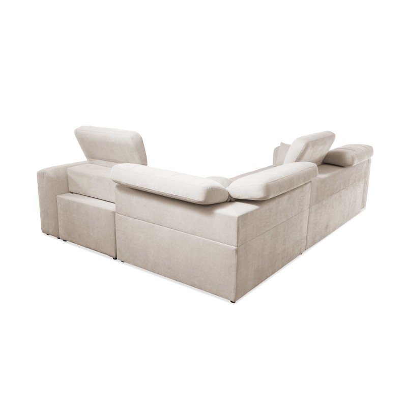 Luxor II corner sofa with sleeping function Plecionka, Wind 02 - comfort and elegance in one Luxor II corner sofa with sleeping function Plecionka, Wind 02 - comfort and elegance in one