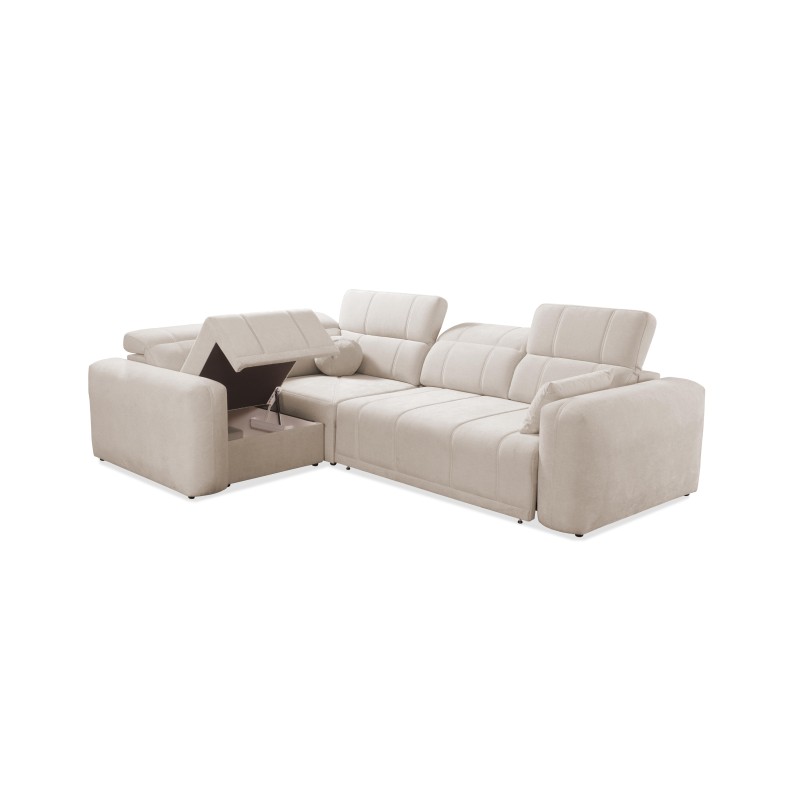 Luxor II Corner Sofa with Sleeping Function Plecionka, Wind 84 - comfort and elegance in one Luxor II Corner Sofa with Sleeping Function Plecionka, Wind 84 - comfort and elegance in one