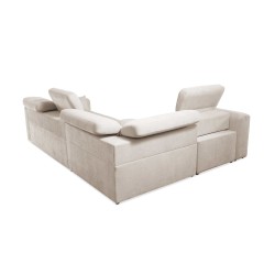 Narożnik Luxor II z funkcją spania Plecionka, Wind 73 - komfort i elegancja w jednym