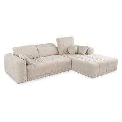 Ecksofa Luxor I mit Schlaffunktion in Stoff Plecionka, Wind 90 - Luxus und Komfort in Ihrem Wohnzimmer