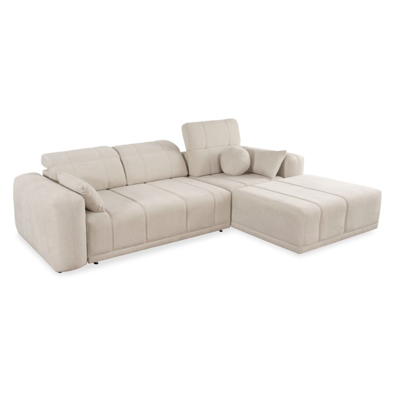 Rincón Luxor I con función de cama en tela Plecionka, Wind 73 - Lujo y comodidad en tu salón Rincón Luxor I con función de cama en tela Plecionka, Wind 73 - Lujo y comodidad en tu salón