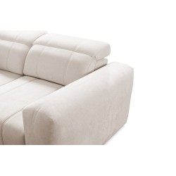 Sofá esquinero Luxor I con función de cama en tela Plecionka, Wind 84 - Lujo y comodidad en tu salón