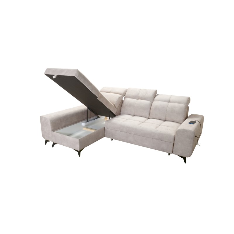Ecksofa Ascot I mit Schlaffunktion und USB-Anschluss | Möbel im zeitlosen Stil Ecksofa Ascot I mit Schlaffunktion und USB-Anschluss | Möbel im zeitlosen Stil