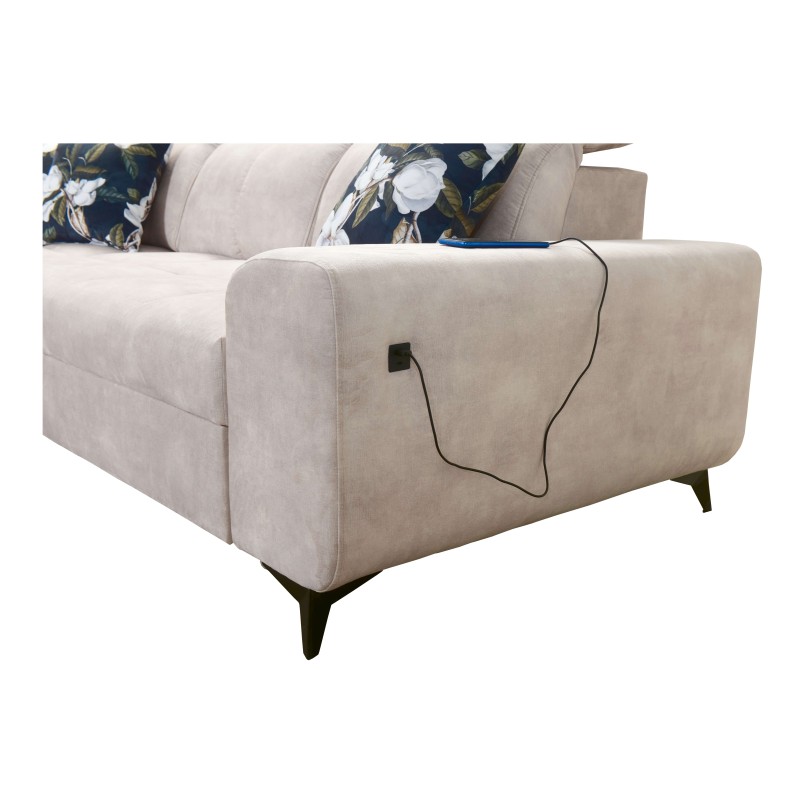 Ecksofa Ascot I mit Schlaffunktion und USB-Anschluss | Möbel im zeitlosen Stil Ecksofa Ascot I mit Schlaffunktion und USB-Anschluss | Möbel im zeitlosen Stil