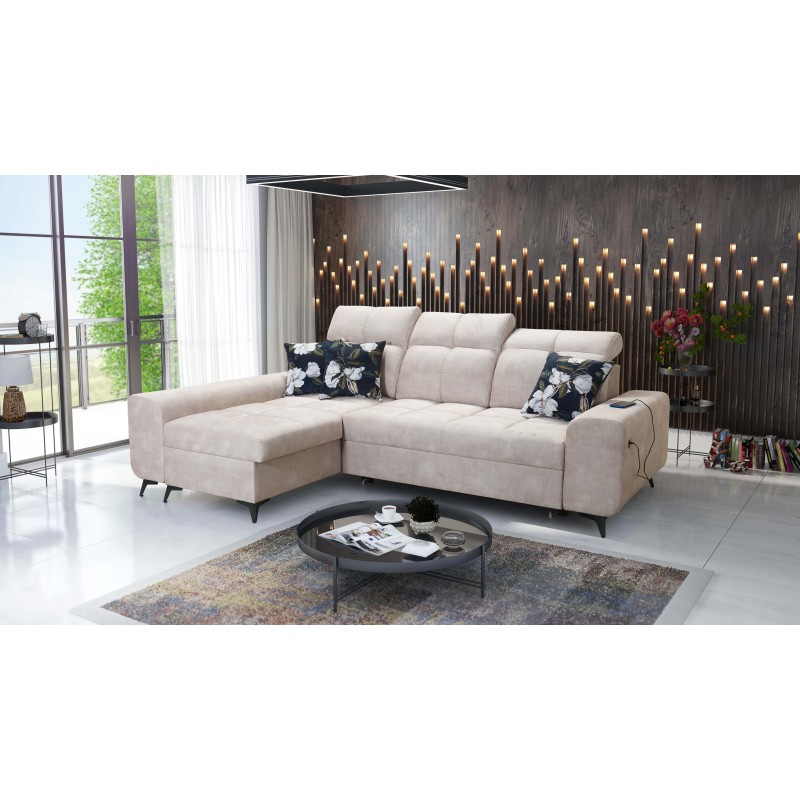 Ecksofa Ascot I mit Schlaffunktion und USB-Anschluss | Möbel im zeitlosen Stil Ecksofa Ascot I mit Schlaffunktion und USB-Anschluss | Möbel im zeitlosen Stil