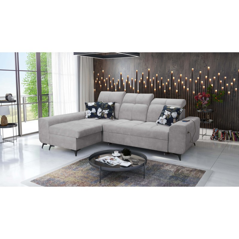 Ecksofa Ascot I mit Schlaffunktion und USB-Anschluss | Möbel im zeitlosen Stil Ecksofa Ascot I mit Schlaffunktion und USB-Anschluss | Möbel im zeitlosen Stil