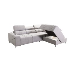 Verona VII corner sofa with a sleeping function in Velvet fabric, Vena 8 – elegance and functionality Verona VII corner sofa with a sleeping function in Velvet fabric, Vena 8 – elegance and functionality