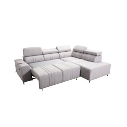 Verona VII corner sofa with a sleeping function in Velvet fabric, Vena 8 – elegance and functionality Verona VII corner sofa with a sleeping function in Velvet fabric, Vena 8 – elegance and functionality