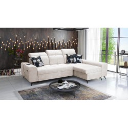 Ecksofa Ascot I mit Schlaffunktion und USB-Anschluss | Möbel im zeitlosen Stil