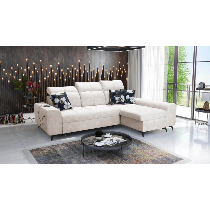 Ecksofa Ascot I mit Schlaffunktion und USB-Anschluss | Möbel im zeitlosen Stil Ecksofa Ascot I mit Schlaffunktion und USB-Anschluss | Möbel im zeitlosen Stil