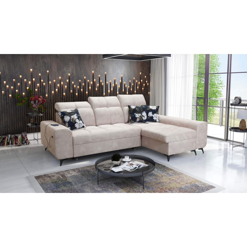 Ecksofa Ascot I mit Schlaffunktion und USB-Anschluss | Möbel im zeitlosen Stil Ecksofa Ascot I mit Schlaffunktion und USB-Anschluss | Möbel im zeitlosen Stil
