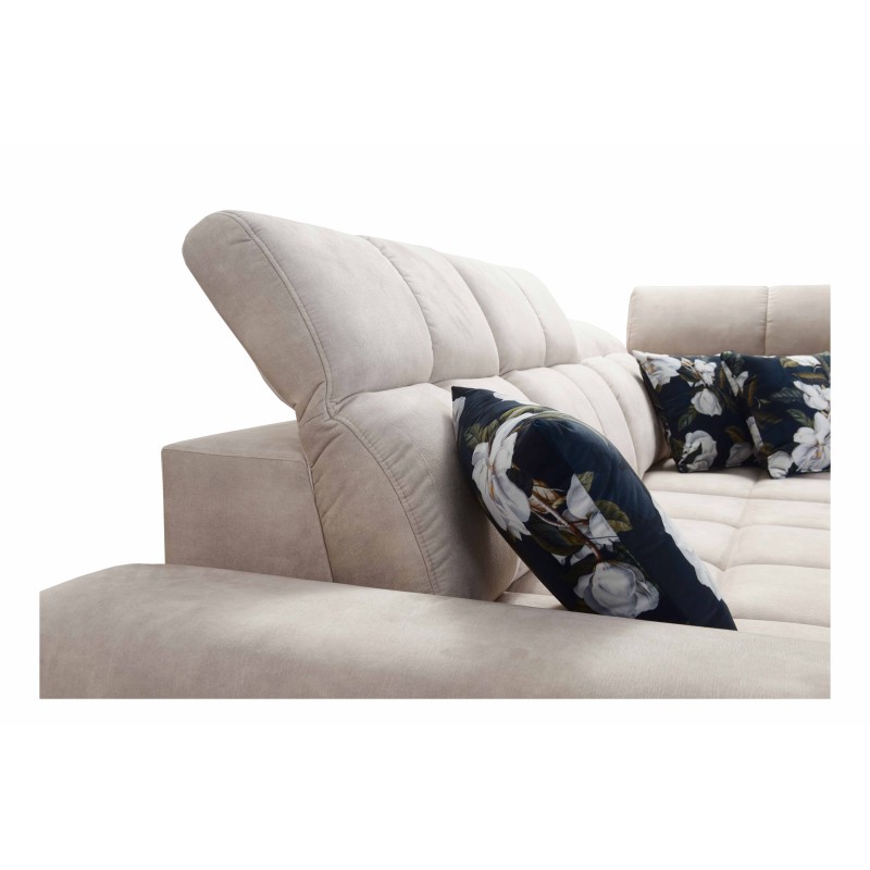 Ecksofa Ascot II mit Schlaffunktion, USB-Anschluss und verstellbaren Kopfstützen Samt, Wave 2 | Ihre Möbelmarke Ecksofa Ascot II mit Schlaffunktion, USB-Anschluss und verstellbaren Kopfstützen Samt, Wave 2 | Ihre Möbelmarke