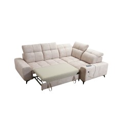 Ecksofa Ascot II mit Schlaffunktion, USB-Port und verstellbaren Kopfstützen Velours, Wave 4 | Ihre Möbelmarke Ecksofa Ascot II mit Schlaffunktion, USB-Port und verstellbaren Kopfstützen Velours, Wave 4 | Ihre Möbelmarke