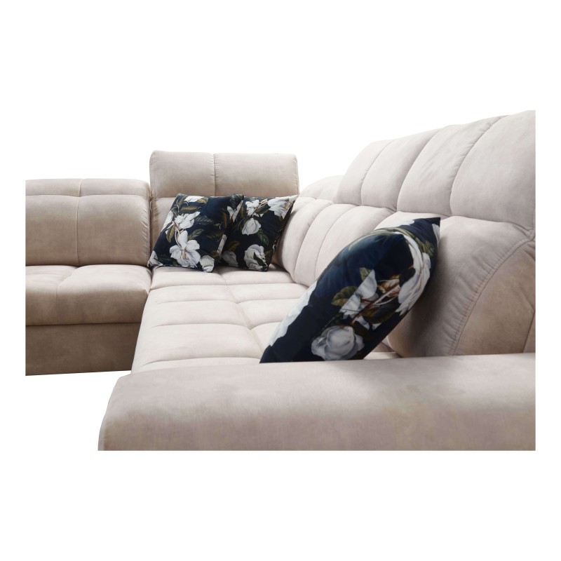 Ecksofa Ascot II mit Schlaffunktion, USB-Anschluss und verstellbaren Kopfstützen Samt, Wave 12 | Ihre Möbelmarke Ecksofa Ascot II mit Schlaffunktion, USB-Anschluss und verstellbaren Kopfstützen Samt, Wave 12 | Ihre Möbelmarke