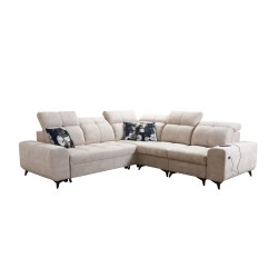 Ascot III Ecksofa mit Schlaffunktion, USB-Anschluss und Kopfstützen | Ihr stilvolles Möbelstück Ascot III Ecksofa mit Schlaffunktion, USB-Anschluss und Kopfstützen | Ihr stilvolles Möbelstück