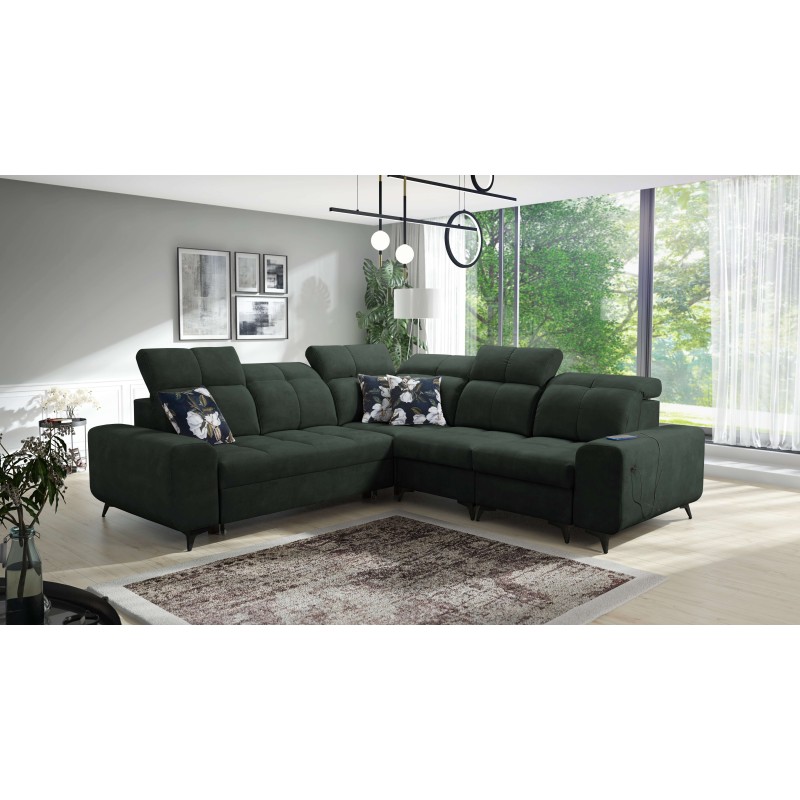 Ascot III Ecksofa mit Schlaffunktion, USB-Anschluss und Kopfstützen | Ihr stilvolles Möbelstück Ascot III Ecksofa mit Schlaffunktion, USB-Anschluss und Kopfstützen | Ihr stilvolles Möbelstück