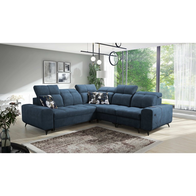 Ascot III Ecksofa mit Schlaffunktion, USB-Anschluss und Kopfstützen | Ihr stilvolles Möbelstück Ascot III Ecksofa mit Schlaffunktion, USB-Anschluss und Kopfstützen | Ihr stilvolles Möbelstück