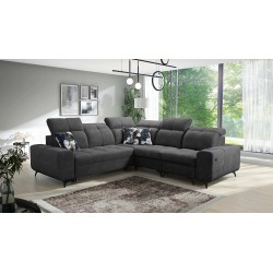 Ascot III Ecksofa mit Schlaffunktion, USB-Anschluss und Kopfstützen | Ihr stilvolles Möbelstück