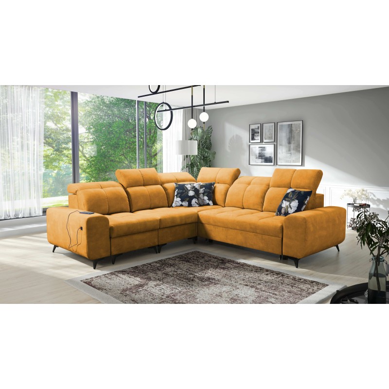 Ascot III Ecksofa mit Schlaffunktion, USB-Anschluss und Kopfstützen | Ihr stilvolles Möbelstück Ascot III Ecksofa mit Schlaffunktion, USB-Anschluss und Kopfstützen | Ihr stilvolles Möbelstück