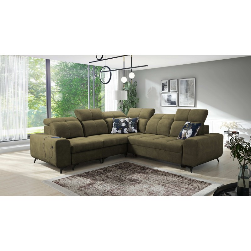 Ascot III Ecksofa mit Schlaffunktion, USB-Anschluss und Kopfstützen | Ihr stilvolles Möbelstück Ascot III Ecksofa mit Schlaffunktion, USB-Anschluss und Kopfstützen | Ihr stilvolles Möbelstück