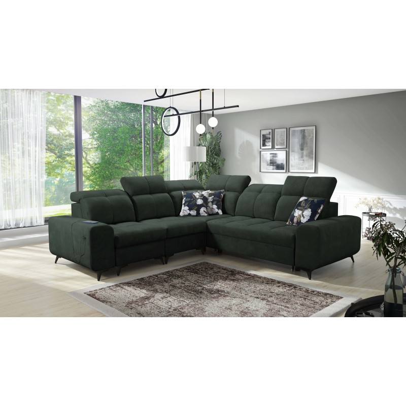 Ascot III Ecksofa mit Schlaffunktion, USB-Anschluss und Kopfstützen | Ihr stilvolles Möbelstück Ascot III Ecksofa mit Schlaffunktion, USB-Anschluss und Kopfstützen | Ihr stilvolles Möbelstück