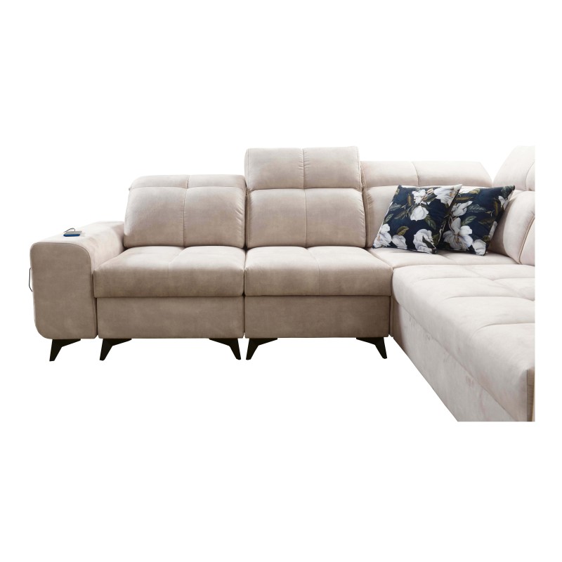 Ascot III Ecksofa mit Schlaffunktion, USB-Anschluss und Kopfstützen | Ihr stilvolles Möbelstück Ascot III Ecksofa mit Schlaffunktion, USB-Anschluss und Kopfstützen | Ihr stilvolles Möbelstück