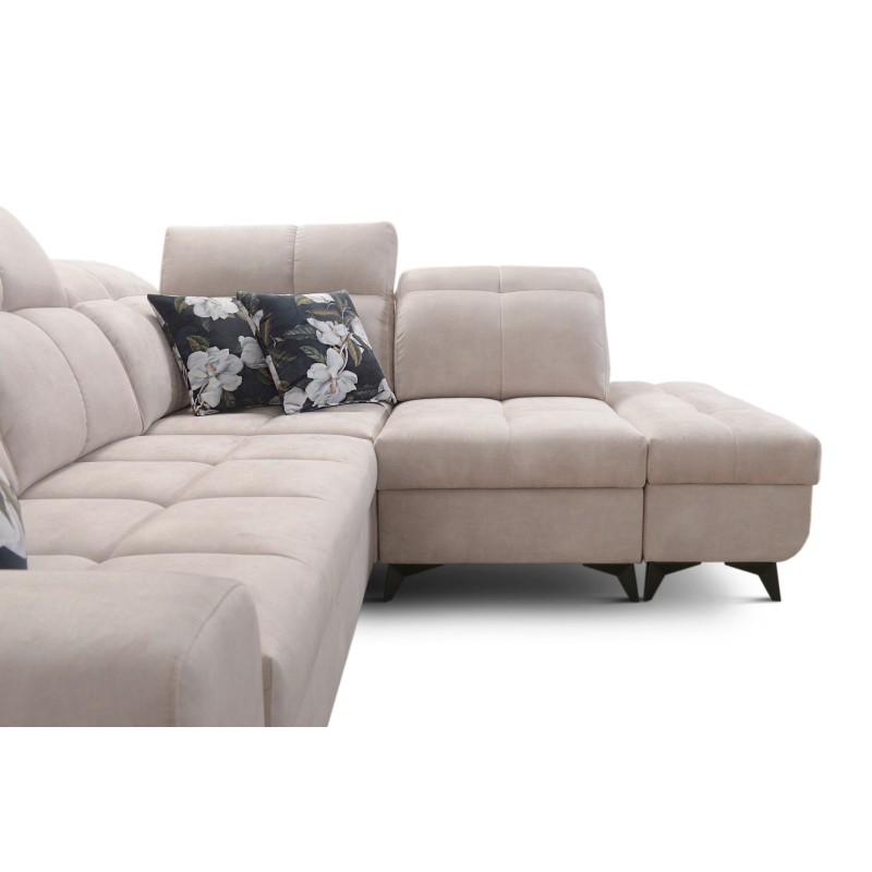 Ecksofa Ascot VII mit Schlaffunktion, USB-Anschluss, verstellbaren Kopfstützen – Raffinesse und Komfort in einem Ecksofa Ascot VII mit Schlaffunktion, USB-Anschluss, verstellbaren Kopfstützen – Raffinesse und Komfort in einem