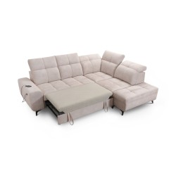 Ecksofa Ascot VII mit Schlaffunktion, USB-Anschluss, verstellbaren Kopfstützen – Raffinesse und Komfort in einem Ecksofa Ascot VII mit Schlaffunktion, USB-Anschluss, verstellbaren Kopfstützen – Raffinesse und Komfort in einem