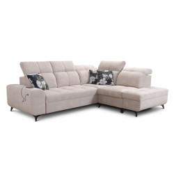 Ecksofa Ascot VII mit Schlaffunktion, USB-Anschluss, verstellbaren Kopfstützen – Raffinesse und Komfort in einem Ecksofa Ascot VII mit Schlaffunktion, USB-Anschluss, verstellbaren Kopfstützen – Raffinesse und Komfort in einem