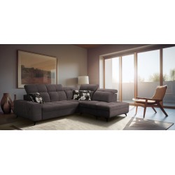Ecksofa Ascot VII mit Schlaffunktion, USB-Anschluss, verstellbaren Kopfstützen – Raffinesse und Komfort in einem