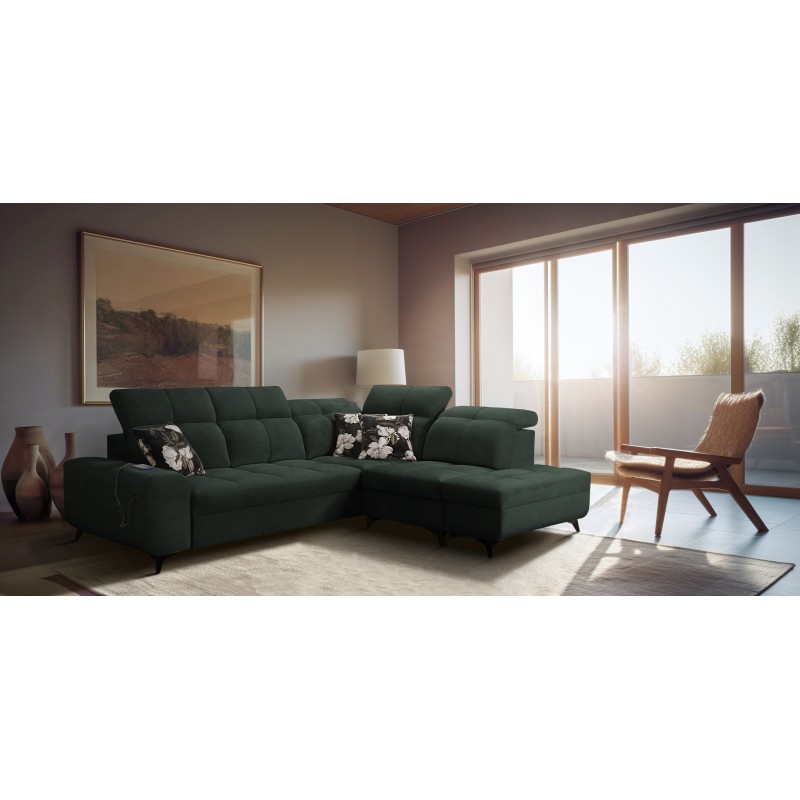 Ecksofa Ascot VII mit Schlaffunktion, USB-Anschluss, verstellbaren Kopfstützen – Raffinesse und Komfort in einem Ecksofa Ascot VII mit Schlaffunktion, USB-Anschluss, verstellbaren Kopfstützen – Raffinesse und Komfort in einem