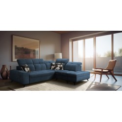 Ecksofa Ascot VII mit Schlaffunktion, USB-Anschluss, verstellbaren Kopfstützen – Raffinesse und Komfort in einem