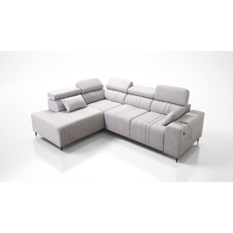 Narożnik Verona VII z funkcją spania w tkaninie Welur, Vena 10 – elegancja i funkcjonalność Narożnik Verona VII z funkcją spania w tkaninie Welur, Vena 10 – elegancja i funkcjonalność