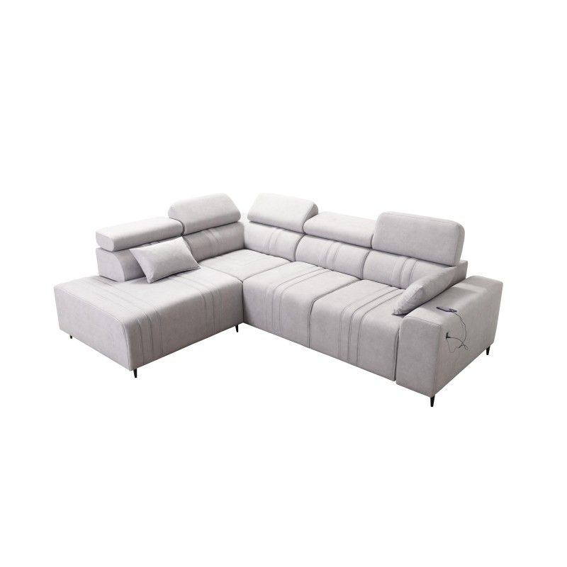 Narożnik Verona VII z funkcją spania w tkaninie Welur, Vena 10 – elegancja i funkcjonalność Narożnik Verona VII z funkcją spania w tkaninie Welur, Vena 10 – elegancja i funkcjonalność