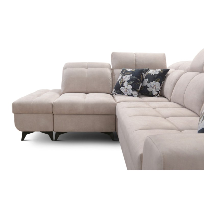 Ecksofa Ascot VII mit Schlaffunktion, USB-Anschluss, verstellbaren Kopfstützen – Raffinesse und Komfort in einem Ecksofa Ascot VII mit Schlaffunktion, USB-Anschluss, verstellbaren Kopfstützen – Raffinesse und Komfort in einem