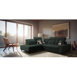 Ecksofa Ascot VII mit Schlaffunktion, USB-Anschluss, verstellbaren Kopfstützen – Raffinesse und Komfort in einem