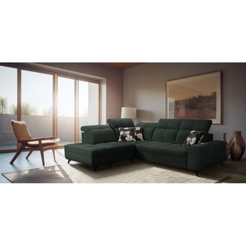Ecksofa Ascot VII mit Schlaffunktion, USB-Anschluss, verstellbaren Kopfstützen – Raffinesse und Komfort in einem Ecksofa Ascot VII mit Schlaffunktion, USB-Anschluss, verstellbaren Kopfstützen – Raffinesse und Komfort in einem