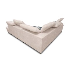 Ecksofa Ascot IX mit Schlaffunktion, USB-Anschluss und verstellbaren Kopfstützen - Samt, Wave 15 Ecksofa Ascot IX mit Schlaffunktion, USB-Anschluss und verstellbaren Kopfstützen - Samt, Wave 15