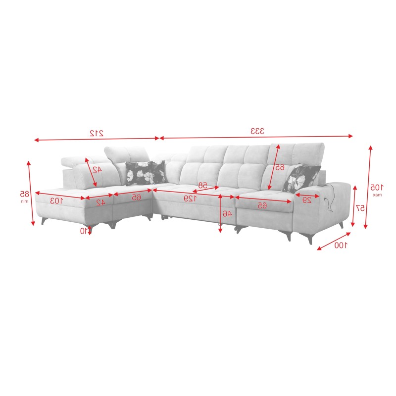 Ecksofa Ascot XI mit Schlaffunktion - Luxus und Komfort in Ihrem Zuhause Ecksofa Ascot XI mit Schlaffunktion - Luxus und Komfort in Ihrem Zuhause