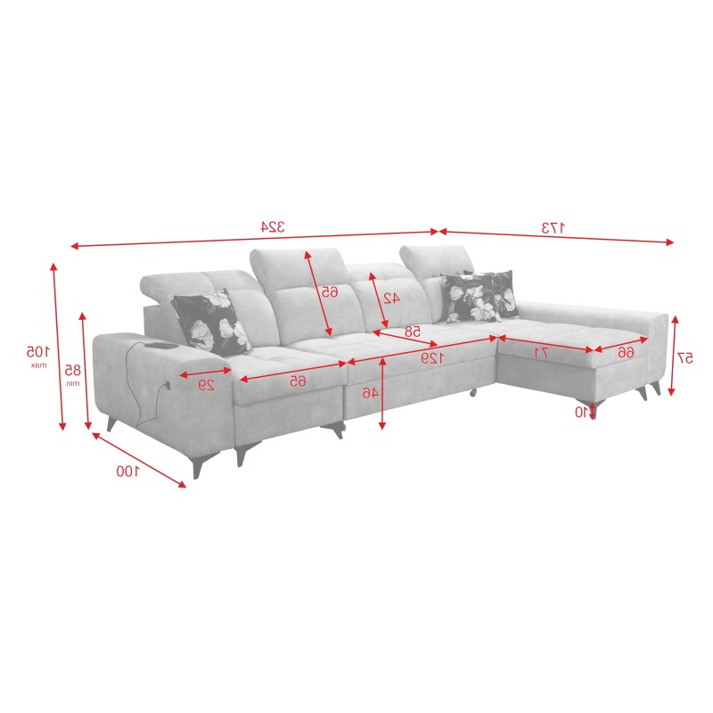 Ecksofa Ascot XII mit Schlaffunktion - Komfort und Funktionalität in einem Ecksofa Ascot XII mit Schlaffunktion - Komfort und Funktionalität in einem