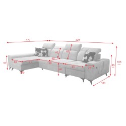 Ecksofa Ascot XII mit Schlaffunktion - Komfort und Funktionalität in einem Ecksofa Ascot XII mit Schlaffunktion - Komfort und Funktionalität in einem