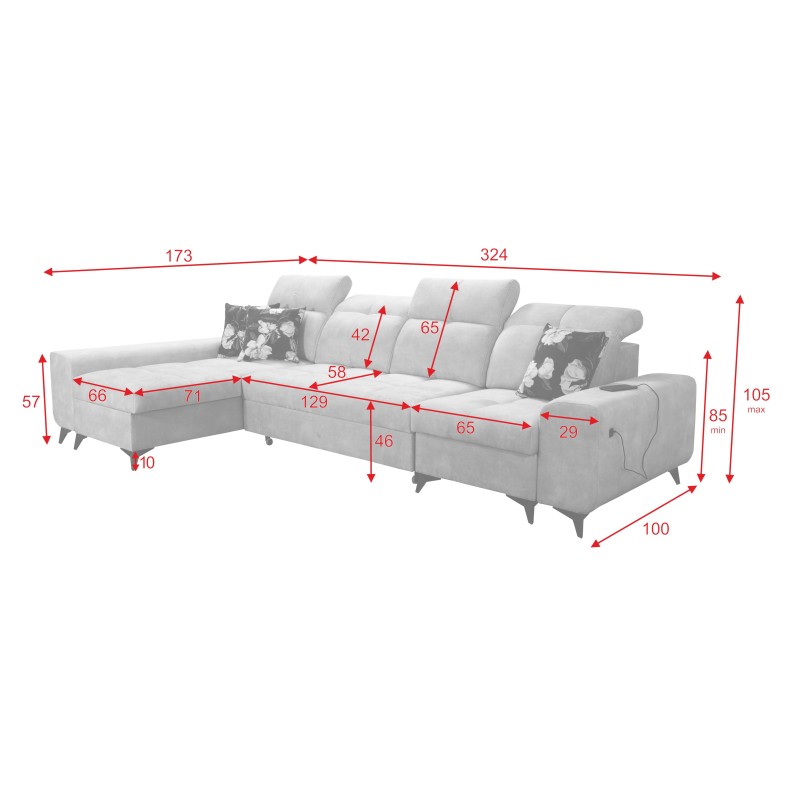 Ecksofa Ascot XII mit Schlaffunktion - Komfort und Funktionalität in einem Ecksofa Ascot XII mit Schlaffunktion - Komfort und Funktionalität in einem