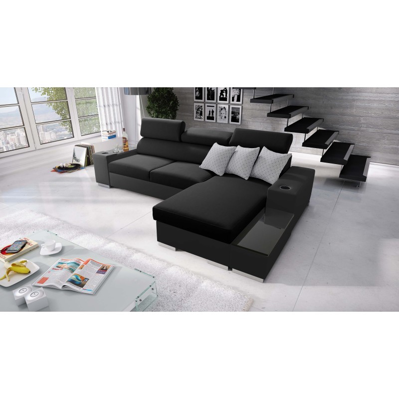 Ecksofa Napoli I Maxi mit Schlaffunktion und aufklappbarer Bar Ecksofa Napoli I Maxi mit Schlaffunktion und aufklappbarer Bar