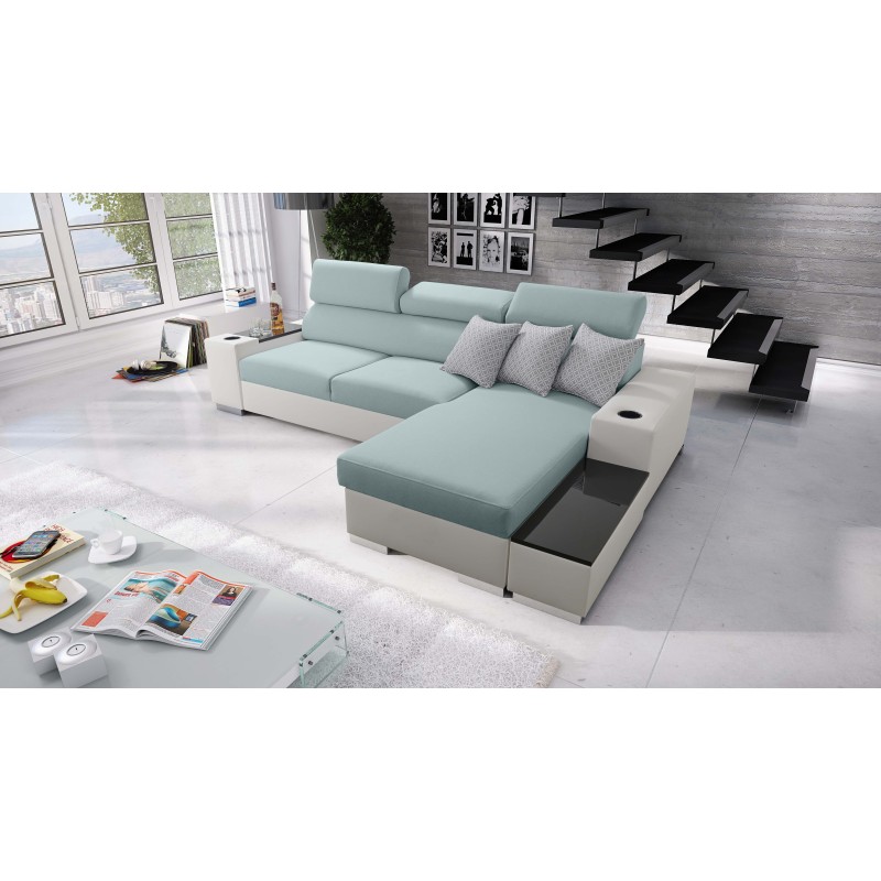 Ecksofa Napoli I Maxi mit Schlaffunktion und aufklappbarer Bar Ecksofa Napoli I Maxi mit Schlaffunktion und aufklappbarer Bar