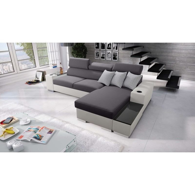 Ecksofa Napoli I Maxi mit Schlaffunktion und aufklappbarer Bar Ecksofa Napoli I Maxi mit Schlaffunktion und aufklappbarer Bar