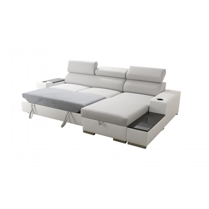 Ecksofa Napoli I Maxi mit Schlaffunktion und aufklappbarer Bar Ecksofa Napoli I Maxi mit Schlaffunktion und aufklappbarer Bar