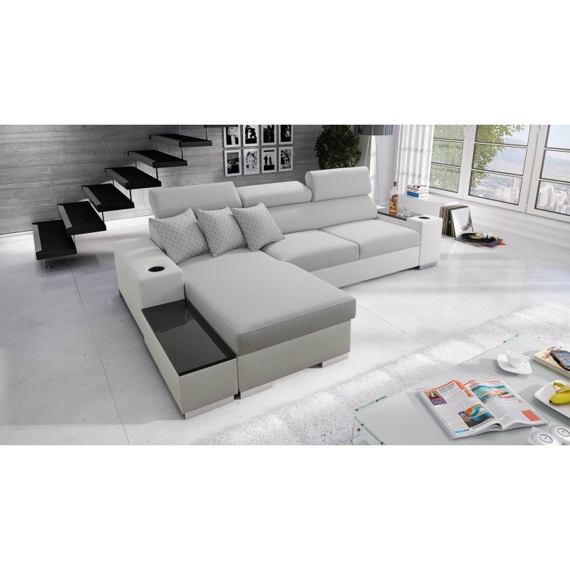 Ecksofa Napoli I Maxi mit Schlaffunktion und aufklappbarer Bar Ecksofa Napoli I Maxi mit Schlaffunktion und aufklappbarer Bar