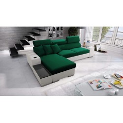 Ecksofa Napoli I Maxi mit Schlaffunktion und aufklappbarer Bar